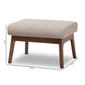 Baxton Studio Bianca Ottoman - image 6