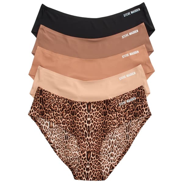 Womens Steve Madden 5pk. Laser Cut Hipster Panties SM64576D5