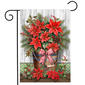 Briarwood Lane Poinsettia Pail Garden Flag - image 1