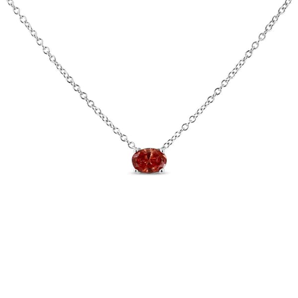 Haus of Brilliance 3/8ctw. Red Lab Grown Diamond Pendant - image 