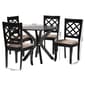 Baxton Studio Jana Modern Espresso Brown Wood 5pc. Dining Set - image 7