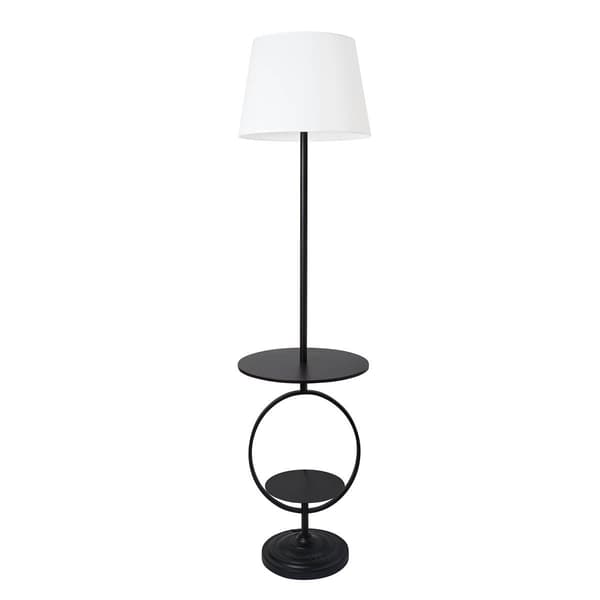 Elegant Designs Bedside Nightstand End Table Decorative Lamp