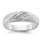 Mens Gentlemens Classics(tm) 14kt. White Gold 1/15ctw. Diamond Ring - image 1