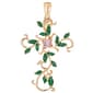 Wearable Art Gold-Tone Vince Cross Enhancer Pendant - image 1