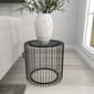 9th & Pike® Black Contemporary Metal Accent Table - image 6