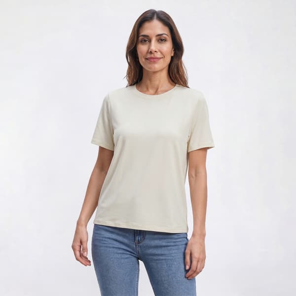 Womens Runway Ready Butter Short Sleeve Crew Neck Tee - image 