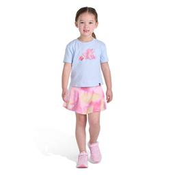 Girls (4-6x) adidas® Heart Logo Tee & Tie Dye Flounce Skort