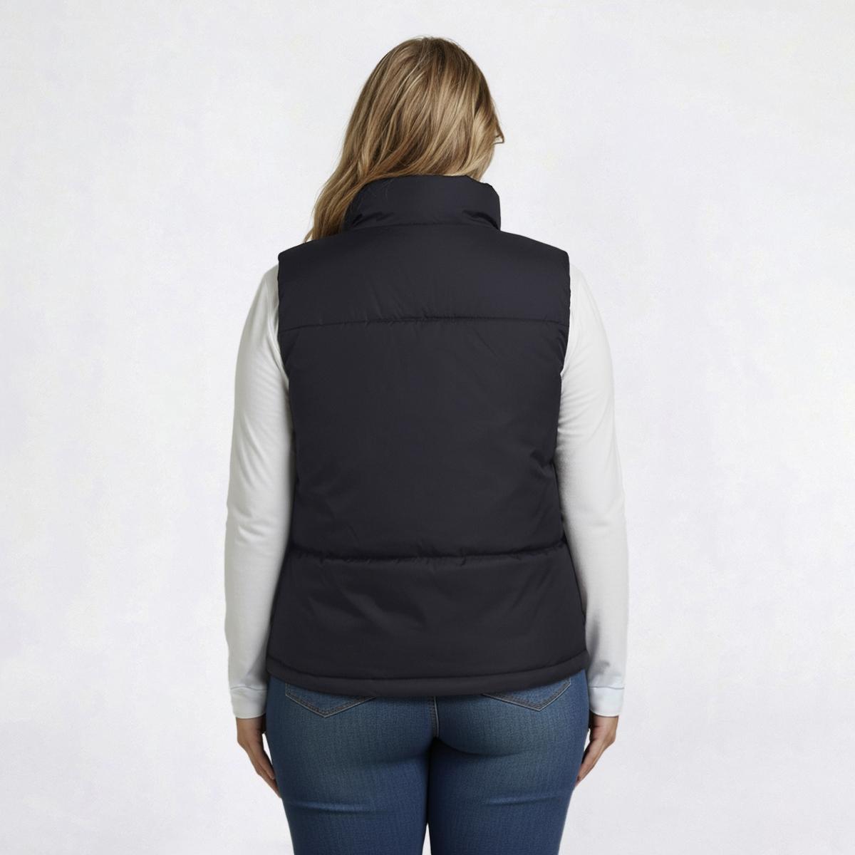 Juniors Plus Jolie & Joy Reversible Sherpa To Solid Puffer Vest