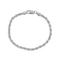 8in. Sterling Silver Rope Bracelet - image 1
