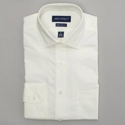 Mens Architect(R) Performance Regular Fit Dress Shirt - Vanilla Ice