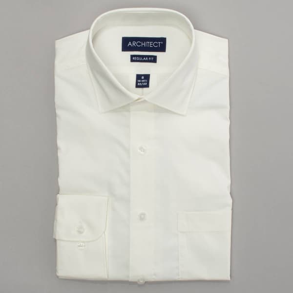 Mens Architect(R) Performance Regular Fit Dress Shirt - Vanilla Ice - image 