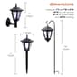 Alpine Solar Powered Black Lantern w/ LED Light - image 12