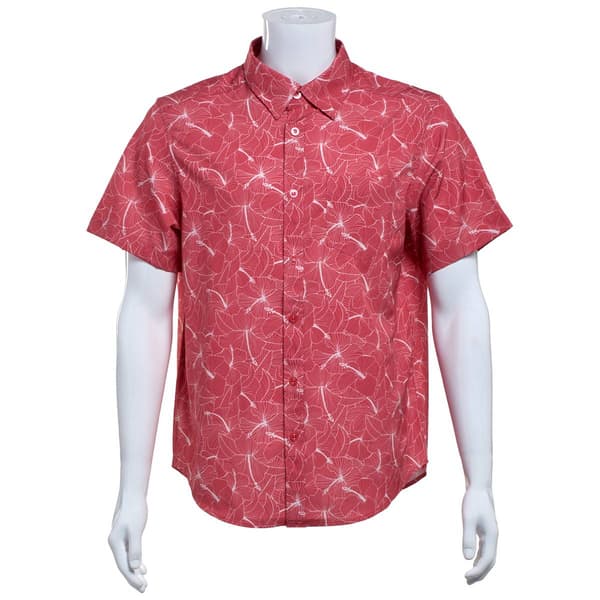 Mens Joe Marlin Tropical Flower Button Down Shirt - image 