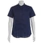 Mens Visitor Textured Cotton Button Down Shirt - Navy - image 1