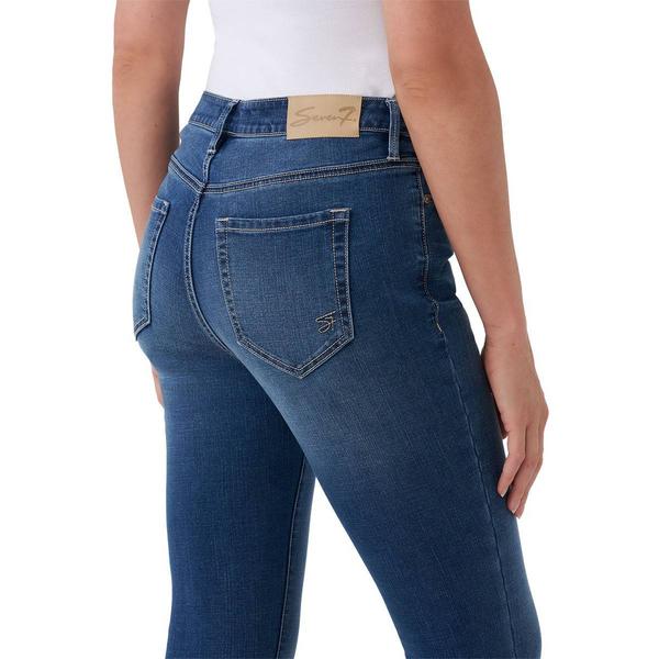 Womens Seven7 Felicity Floral Embroidery Side Seam Bootcut Jeans