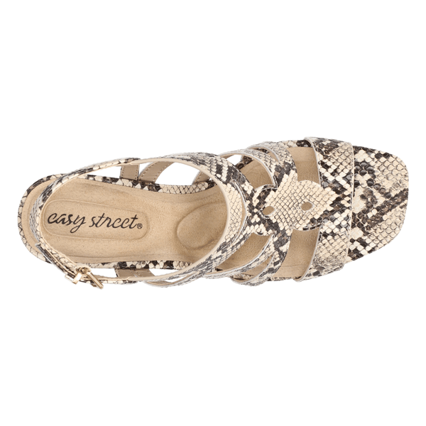 Womens Easy Street Divine Block Heel Sandals