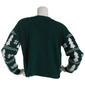 Juniors No Comment Fair Isle Xmas Tree Button Cardigan with Socks - image 2
