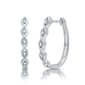 Diamond Classics™ Sterling Silver 1/10ctw. Hoop Earrings - image 2