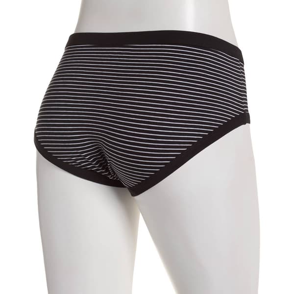 Womens St. Eve Self Binding Stripe Hipster Panties 5164053BLK