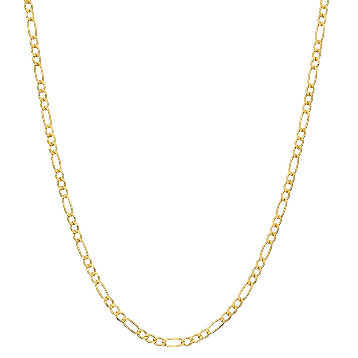 Gold Classics(tm) Gold over Sterling Silver Polished Figaro Necklace