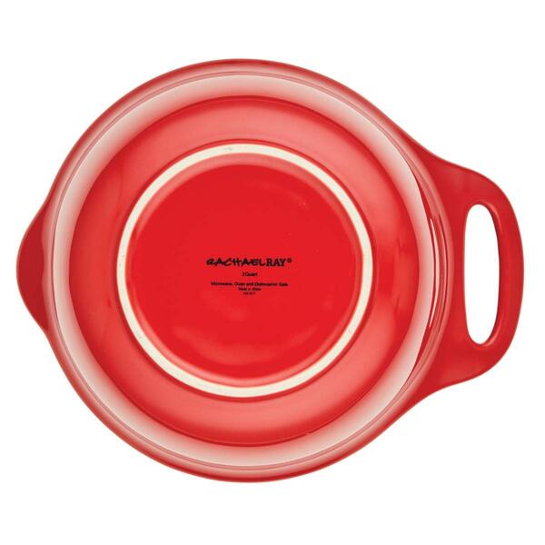 Rachael Ray 2pc. Ceramic Mixing Bowl Set - Red