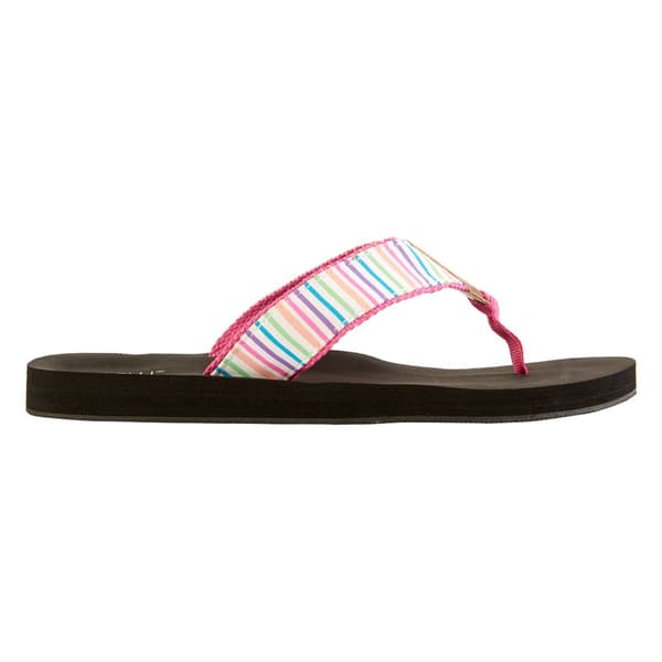 Womens Capelli New York Lamy Striped Flip Flops
