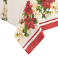 Threadmade Red & White Poinsettias Tablecloth - image 1