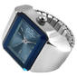 Womens Jessica Simpson Square Blue Dial Ring Watch - JR0010SL - image 1