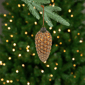 Northlight 4ct. Glittered Pine Cone Glass Christmas Ornaments - image 1
