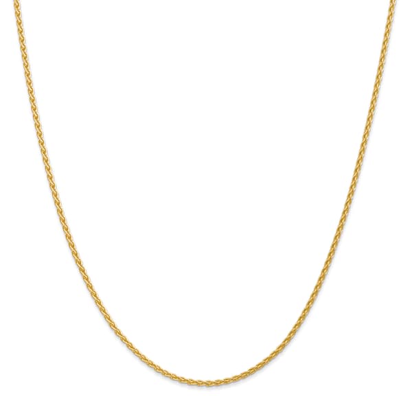 Gold Classics&#40;tm&#41; 1.75mm. 14k Parisian Wheat Chain Necklace - image 