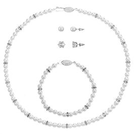 Design Collection Pearl Necklace/Bracelet & Earring Set