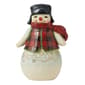 Jim Shore Pint Sized Snowman In Plaid - image 1