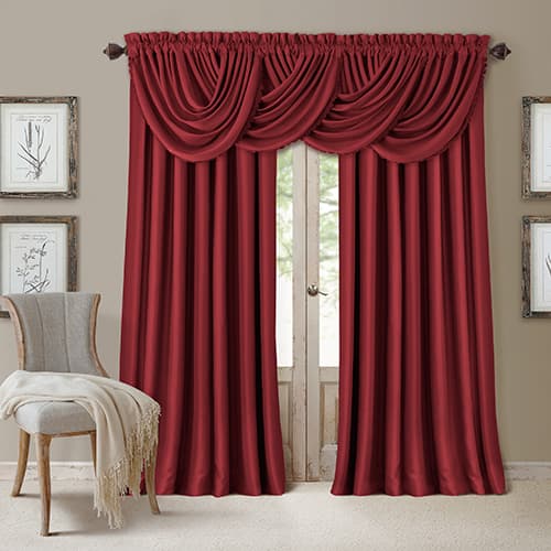 Elrene All Seasons Blackout Waterfall Valance - 52x36