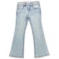 Girls (4-6x) Squeeze Flare Jeans w/ Iridescent Rhinestone Bling - image 2