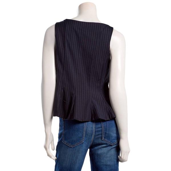 Juniors A. Byer Pinstripe Long Vest