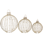 Northlight LED Hanging Outdoor Christmas Ornaments - Set of 3 - image 2