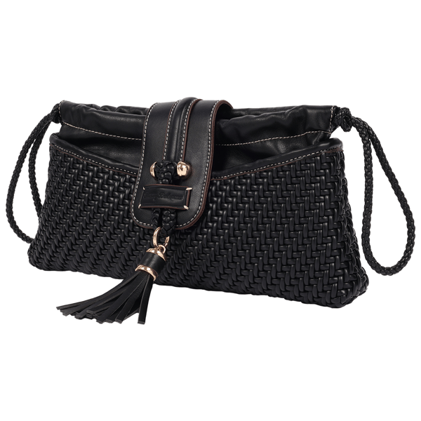Tommy Bahama Tassel Tab Woven Clutch