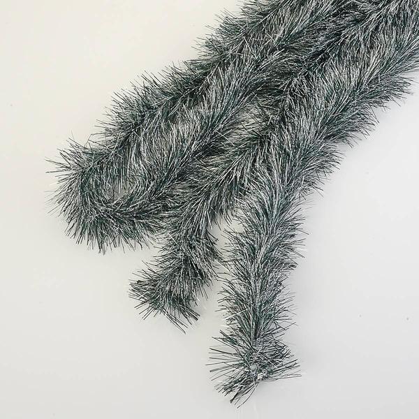 12ft. Green Tinsel Garland - image 