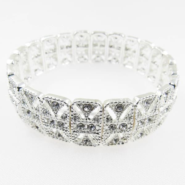 Rosa Rhinestones Victorian Stretch Bracelet - image 