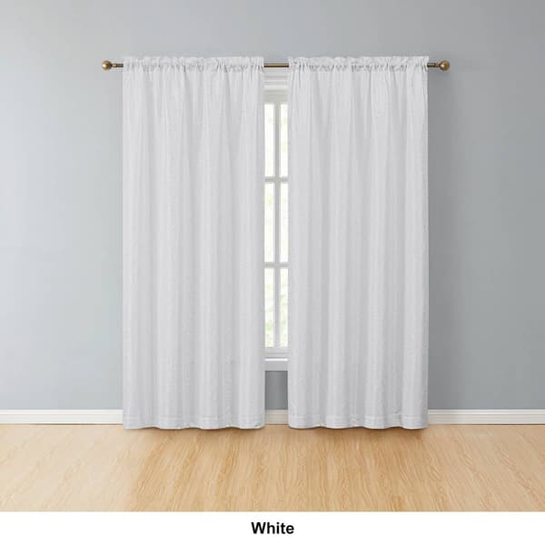 Emily Jacquard Rod Pocket Curtains