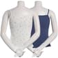 Juniors Pink Rose 2pk. Thermal Henley Tank Top - Indigo - image 3
