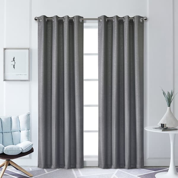Sparkle Woven Grommet Panel with Lurex Accent - image 