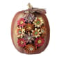 Northlight Seasonal 8in. Floral Pumpkin Outdoor Decoration - image 1