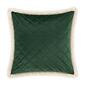 J. Queen New York Casey Sherpa Evergreen 18in. Quilted Pillow - image 2