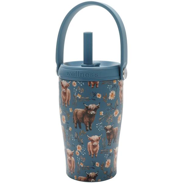 Wellness 14oz. Ethos w/ Lid Highland Flowers Travel Cup - image 