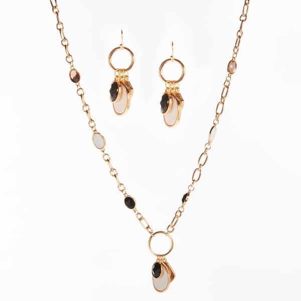 Ashley Cooper(tm) Faceted Stones & Accents Necklace & Earring Set - image 