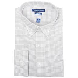 Mens Preswick & Moore(R) Regular Fit Dress Shirt - Grey Plaid
