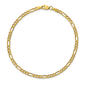 Unisex Gold Classics&#8482; 10kt. 3.0mm 20in. Concave Figaro Chain - image 2