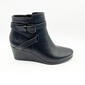 Womens New York Transit Kick Strap Smooth Wedge Ankle Boots - image 2
