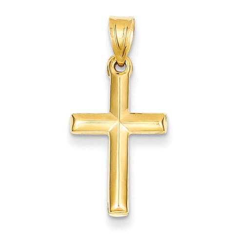 Gold Classics(tm) 14kt. Yellow Gold Small Cross Pendant - image 